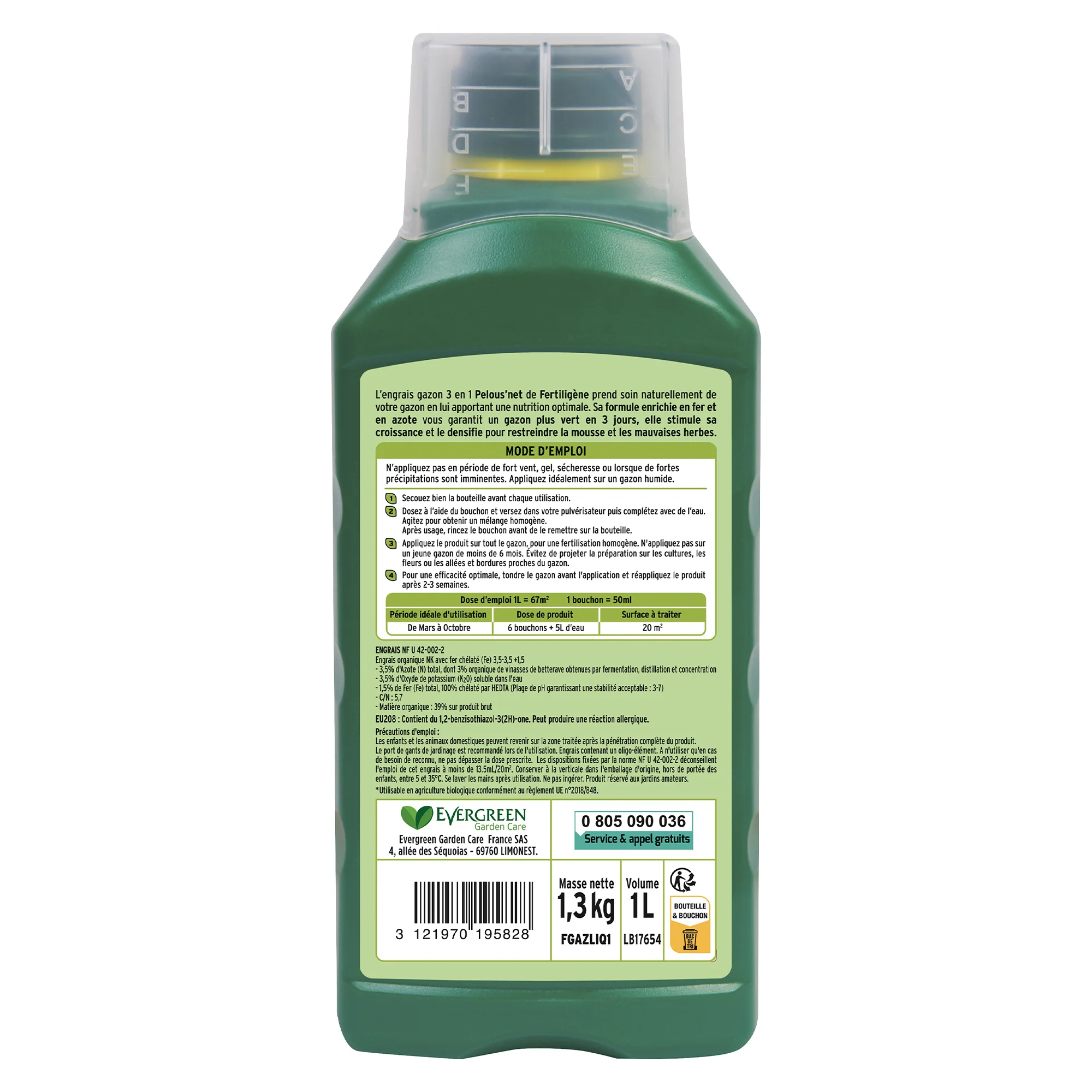 Engrais gazon liquide 3 en 1 FERTILIGENE - Image 2
