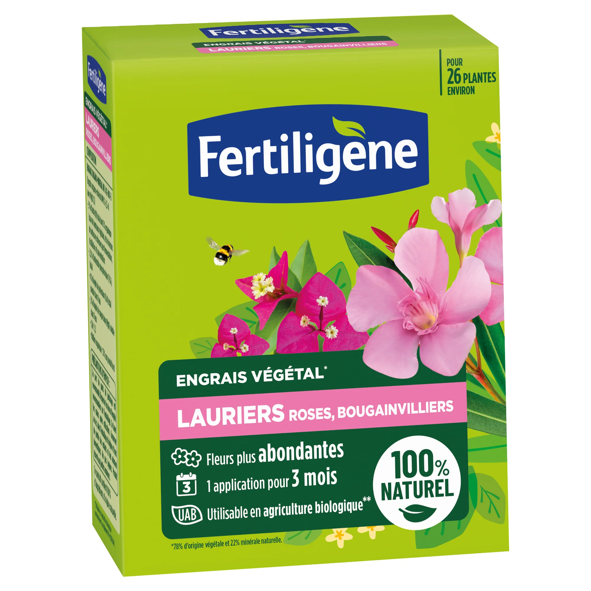 Engrais lauriers, roses et bougainvilliers FERTILIGENE