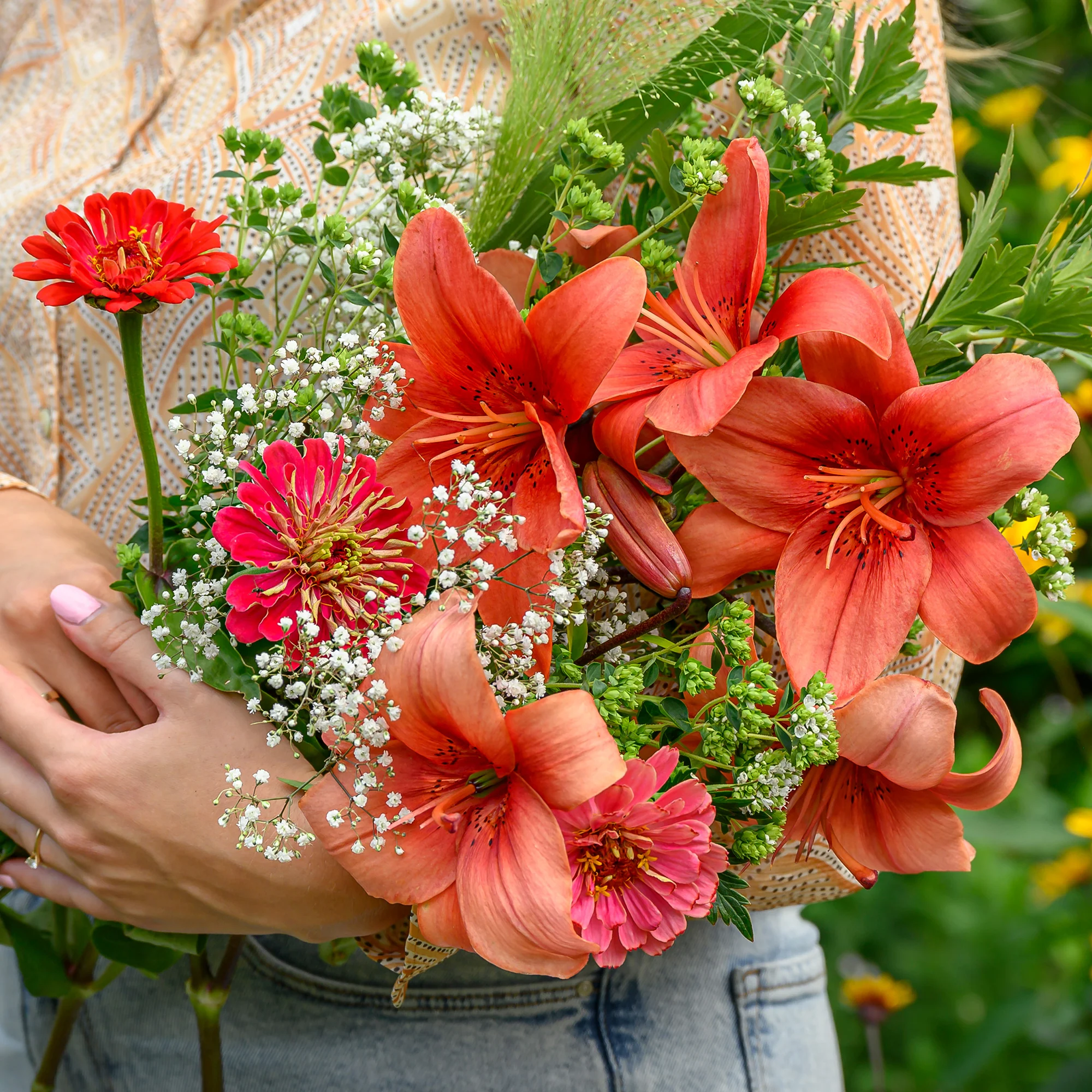 Lis asiatique rouge et mélange de graines de fleurs - Image 3